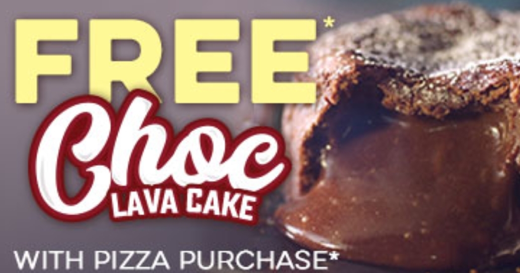 DEAL Domino's Offers App Free Choc Lava Cake with Pizza Purchase (9