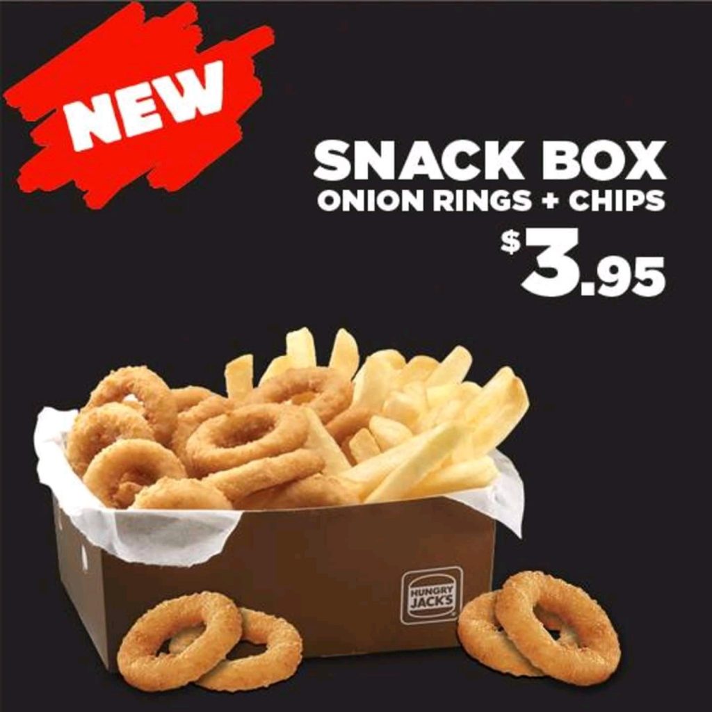 DEAL Hungry Jack's 3.95 Onion Rings & Chips Snack Box frugal feeds