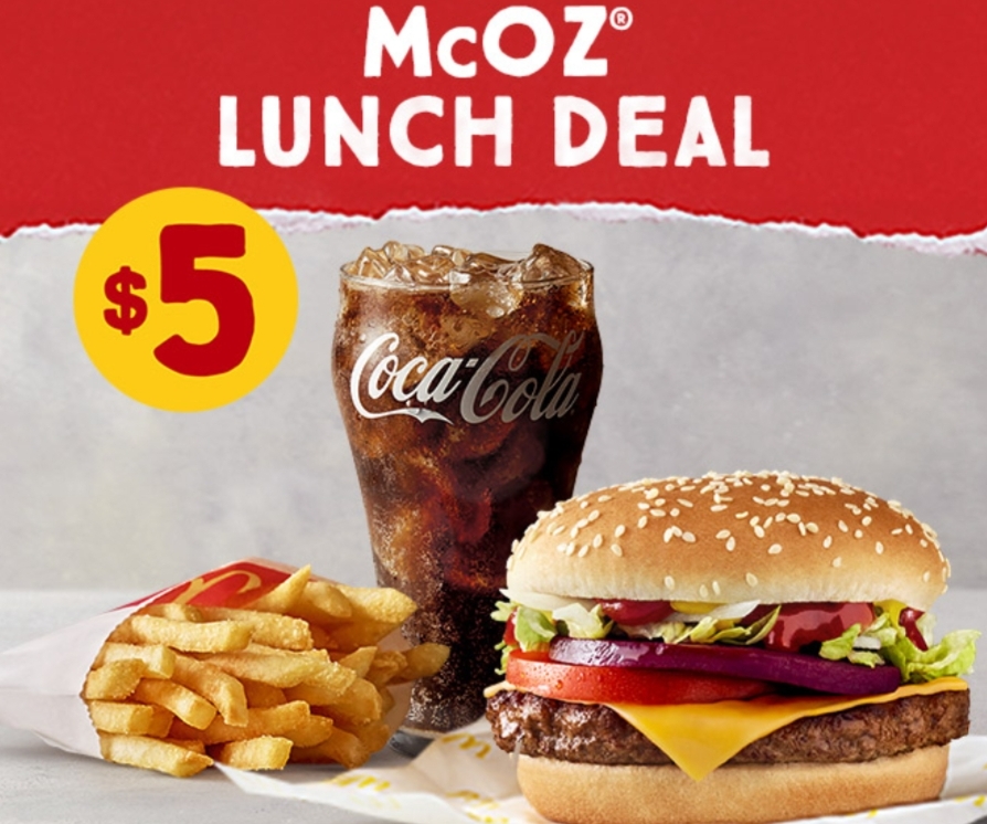 DEAL McDonald's 5 McOz Meal with Small Fries & Coke frugal feeds