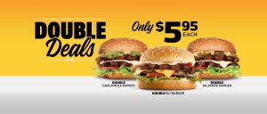 DEAL: Carl's Jr - $5.95 Double Deals (Double BLT Burger, Double Guacamole Burger or Double Jalapeno Burger) 7