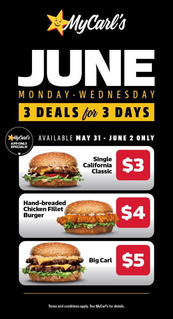 Carl's Jr Deals, Vouchers and Coupons (June 2021) frugal feeds