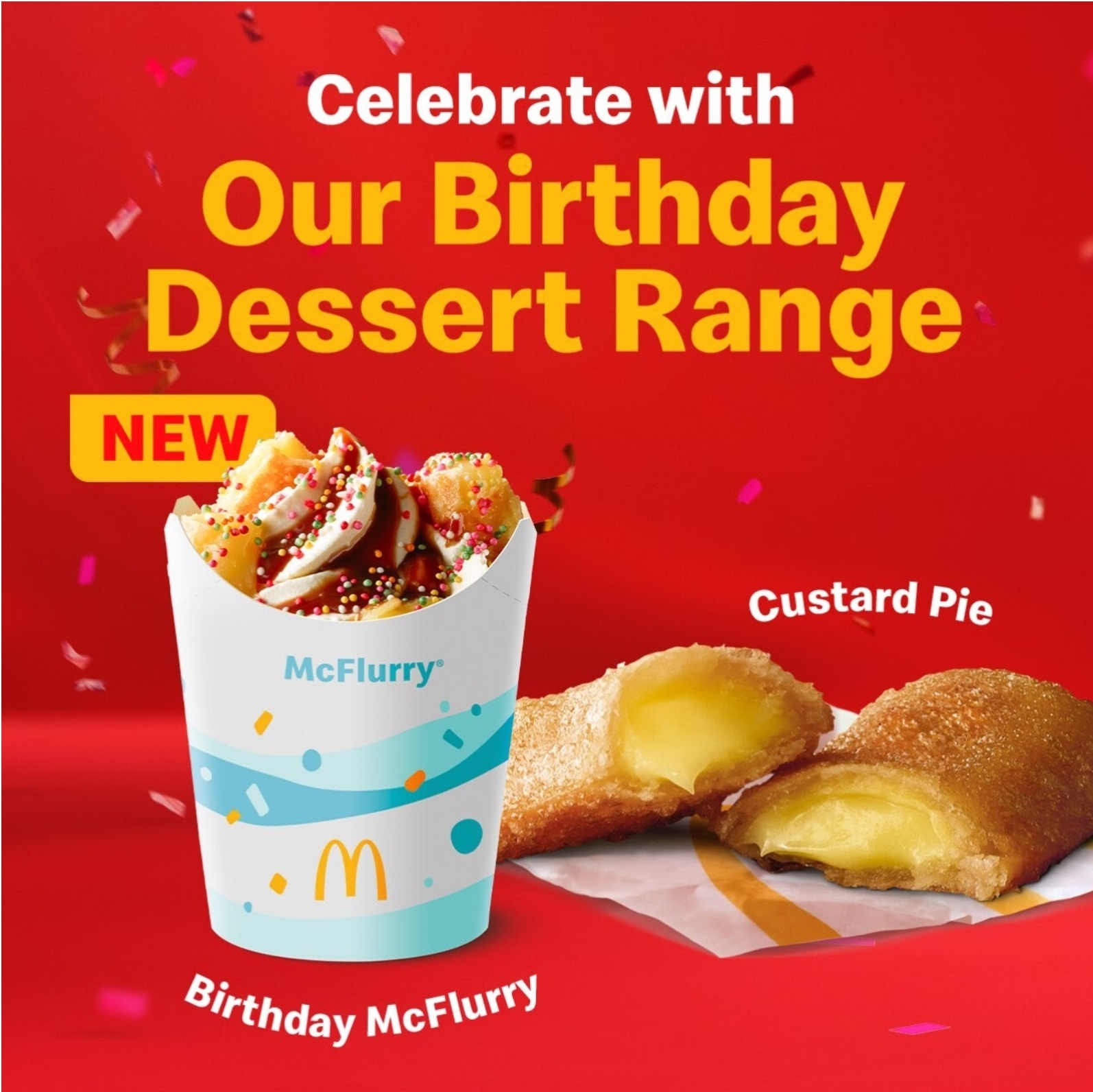 NEWS McDonald's Birthday McFlurry & Custard Pie frugal feeds