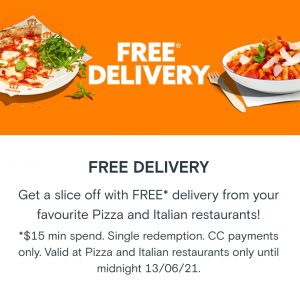 DEAL: Menulog - Free Delivery at Pizza or Italian Restaurants with $15 Spend (until 13 June 2021) 6
