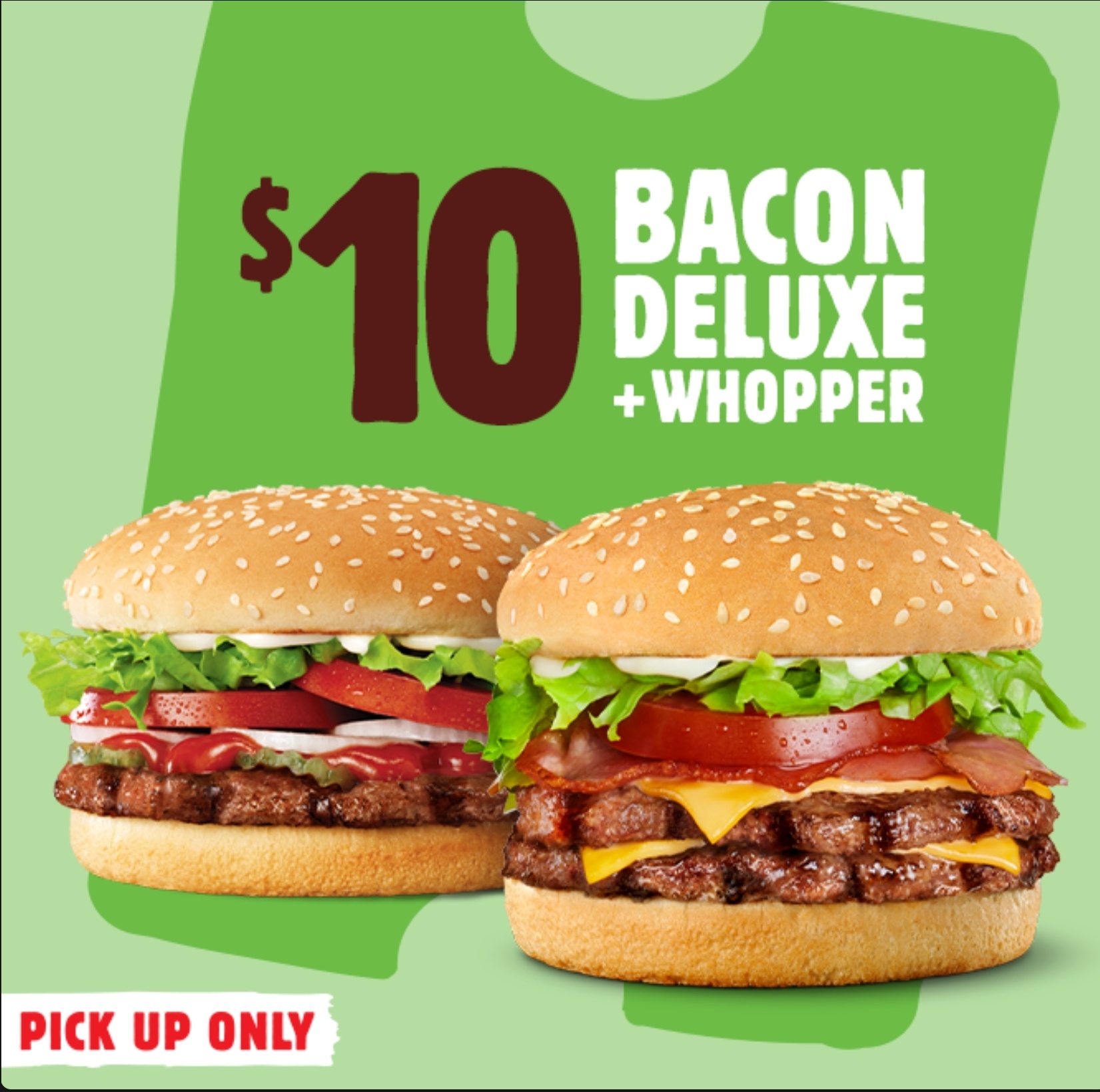 DEAL Hungry Jack's 10 Bacon Deluxe + Whopper via App (until 2