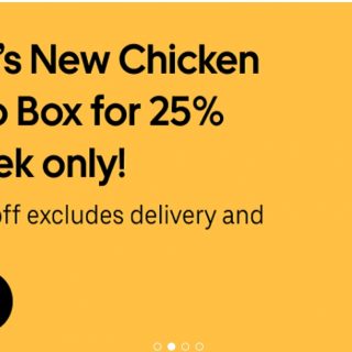 DEAL: Oporto - 25% off Chicken Rappa Strip Box via Uber Eats 5