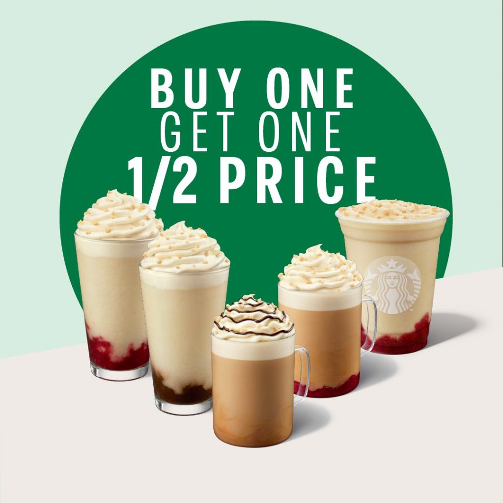 DEAL Starbucks Buy One Get One 1/2 Price Strawberry Éclair or