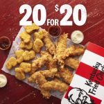 DEAL: KFC – 20 for $20 with 10 Original Tenders + 10 Nuggets (until 8 July 2024)
