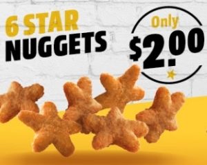 DEAL: Carl's Jr - 6 Star Nuggets for $2 via App 7