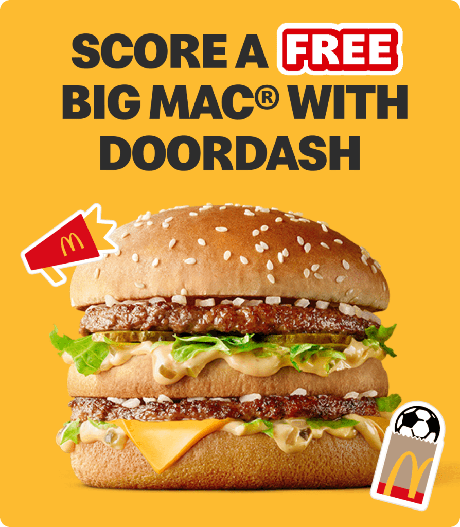 DEAL McDonald's Free Big Mac with 25+ Spend via DoorDash frugal feeds