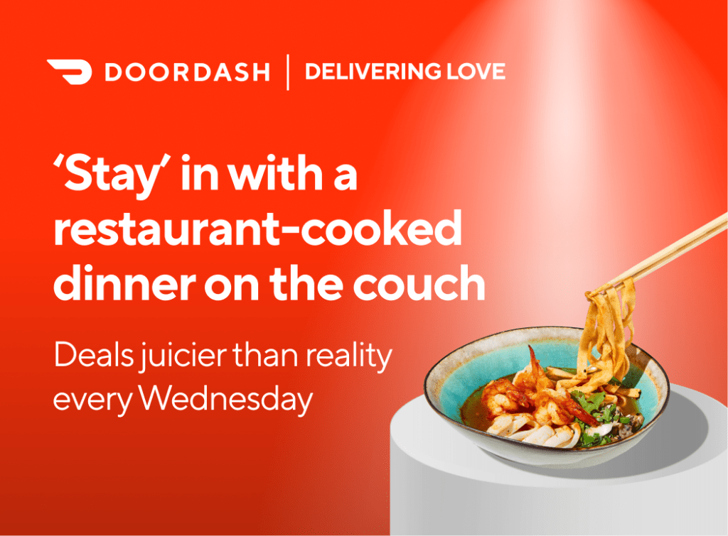 DEAL DoorDash 5 off 15 or 10 off 20 (until 5 March 2020