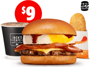 DEAL: Hungry Jack's - $9 Small Jack's Brekky Roll Value Meal Pickup via App 1