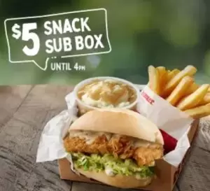 DEAL: Red Rooster $5 Snack Sub Box until 4pm (until 3 July 2024) 1
