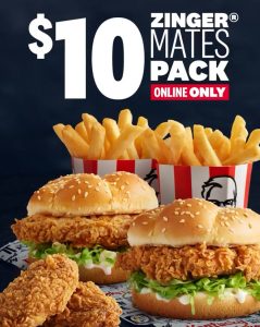 DEAL: KFC $10 Zinger Mates Pack (Newcastle Only) 20