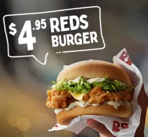 DEAL: Red Rooster - $4.95 Reds Burger (until 9 January 2024) - Excludes ...
