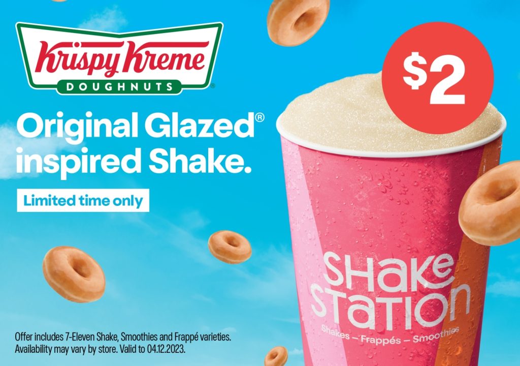 DEAL 7Eleven 2 Shakes, Smoothies & Frappes including New Krispy