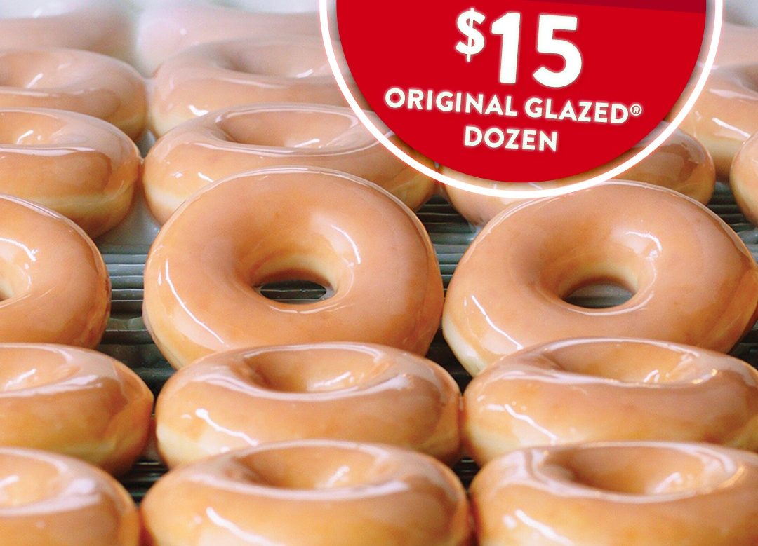 DEAL Krispy Kreme 15 Original Glazed Dozen InStore on 18 April