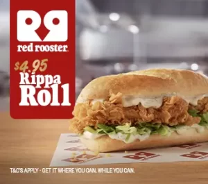 DEAL: Red Rooster - $4.95 Rippa Roll (until 4 June 2024) 1