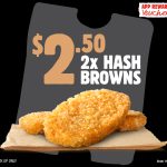 DEAL: Hungry Jack’s – 2 Hash Browns for $2.50 via App (until 5 August 2024)