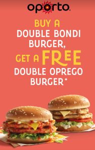 DEAL: Oporto - Buy One Double Bondi Burger, Get a Free Double Oprego Burger via DoorDash (until 2 June 2024) 21