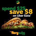 DEAL: Subway – $8 off $25+ Spend Between 10am-4pm via Uber Eats (until 18 June 2024)