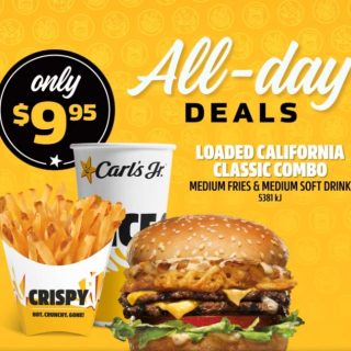 DEAL: Carl's Jr - $9.95 Loaded California Classic, Small Fries & Small Drink 5