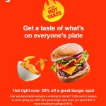 DEAL: DoorDash – 30% off Selected Burger Restaurants with $30+ Spend (until 30 June 2024)