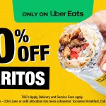 DEAL: Guzman Y Gomez – 30% off Burritos on Uber Eats (until 23 June 2024)