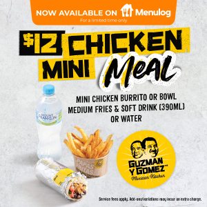 DEAL: Guzman Y Gomez – $12 Chicken Mini Meal via Menulog (until 30 June 2024) 3