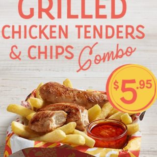 DEAL: Oporto - $5.95 Grilled Chicken Tenders & Chips Combo via Online or App (until 28 July 2024) 5