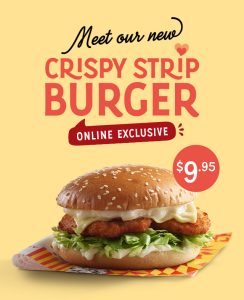 NEWS: Oporto $9.95 Crispy Strip Burger (Online Only) 1
