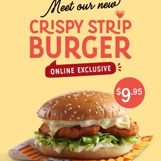 NEWS: Oporto $9.95 Crispy Strip Burger (Online Only) 10