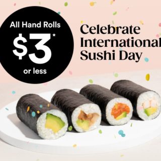 DEAL: Sushi Sushi - $3 Handrolls or Bubble Tea via DoorDash (until 24 June 2024) 1