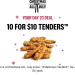 DEAL: KFC – 10 Original Tenders for $10 via App (23 July 2024)