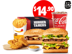 DEAL: Hungry Jack's - $14.90 Large Big Jack Hunger Tamers Pickup via App 1