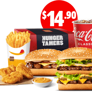 DEAL: Hungry Jack's - $14.90 Large Big Jack Hunger Tamers Pickup via App 9