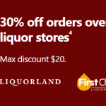 DEAL: DoorDash – 30% off with $50+ Spend on Fridays & Saturdays at Liquorland, First Choice & Vintage Cellars (until 8 September 2024)