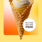 DEAL: Baskin Robbins – Buy One Get One Free Mango Sticky Rice 1 Scoop Waffle Cone for Club 31 Members
