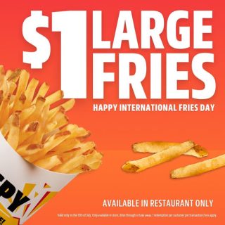 DEAL: Carl's Jr - $1 Large Fries (13 July 2024) 2