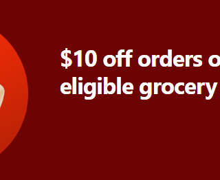 DEAL: DoorDash - $10 off $60+ Spend on Sundays at Selected Grocery Stores (until 8 September 2024) 10