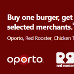 DEAL: DoorDash – Buy One Get One Free Burgers at Oporto, Red Rooster, Chicken Treat & Chargrill Charlie’s on Saturdays (until 8 September 2024)