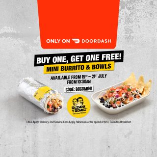 DEAL: Guzman Y Gomez - Buy One Get One Free Mini Burritos & Bowls via DoorDash (until 21 July 2024) 8