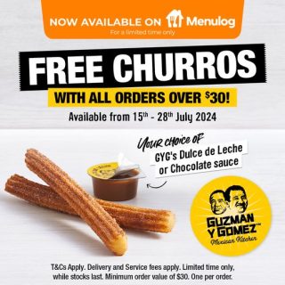 DEAL: Guzman Y Gomez – Free Churros with $30 Spend via Menulog (until 28 July 2024) 4