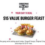 DEAL: KFC – $15 Value Burger Feast via App (11 July 2024)