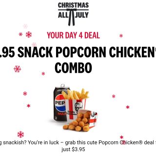 DEAL: KFC - $3.95 Snack Popcorn Combo via App (4 July 2024) 10