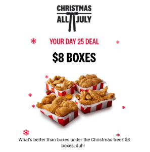 DEAL: KFC - $8 Box with 5 Original Recipe, 8 Wicked Wings, 8 Original Tenders or 18 Nuggets via App (25 July 2024) 1