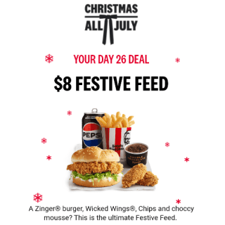 DEAL: KFC - $8 Festive Feed via App (26 July 2024) 11
