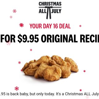 DEAL: KFC - 9 Original Recipe Pieces for $9.95 via App (16 July 2024) 2