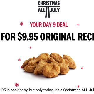 DEAL: KFC - 9 Original Recipe Pieces for $9.95 via App (9 July 2024) 4