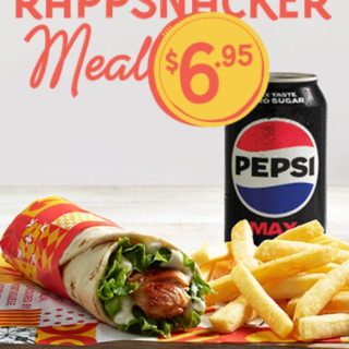 DEAL: Oporto - $6.95 Rappsnacker Meal via Online or App (until 25 August 2024) 7