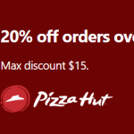 DEAL: Pizza Hut – 20% off Orders $30+ on Fridays via DoorDash (until 8 September 2024)